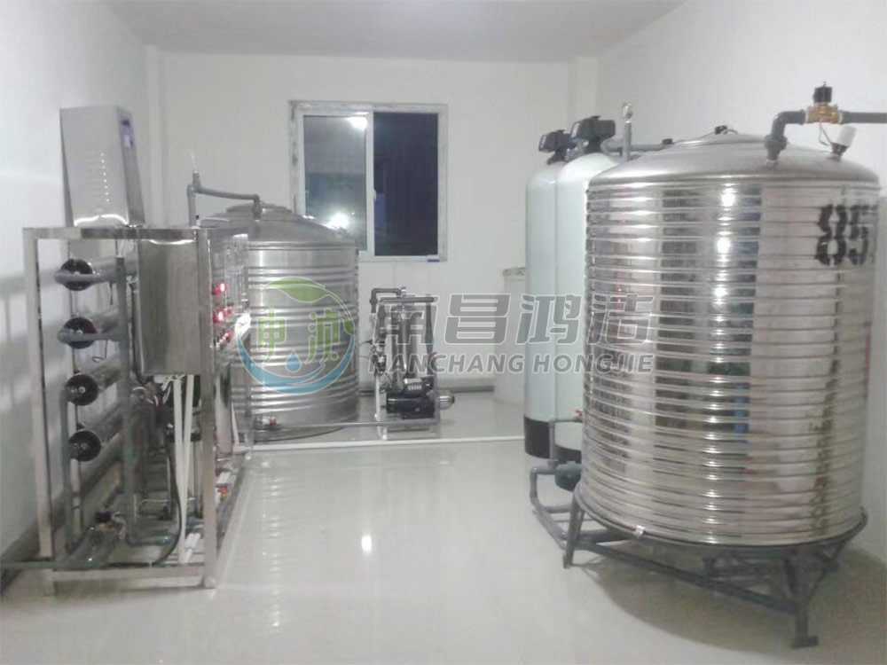 江西某学校1.0吨一级反渗透纯净水设备
