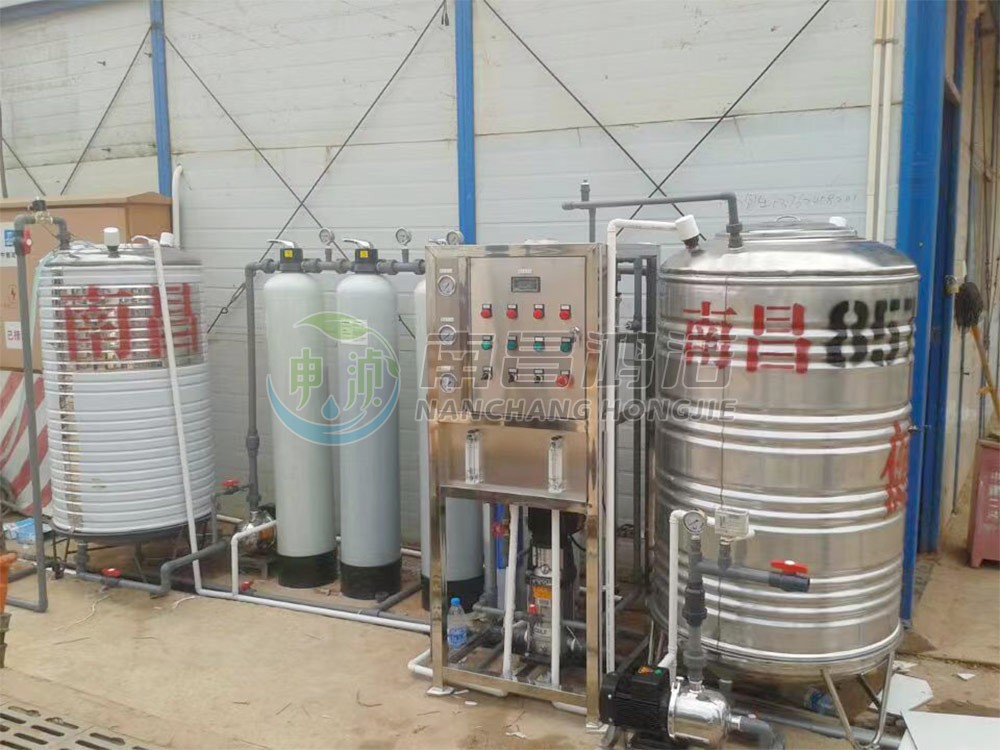 中铁二局0.5吨一级反渗透纯净水设备